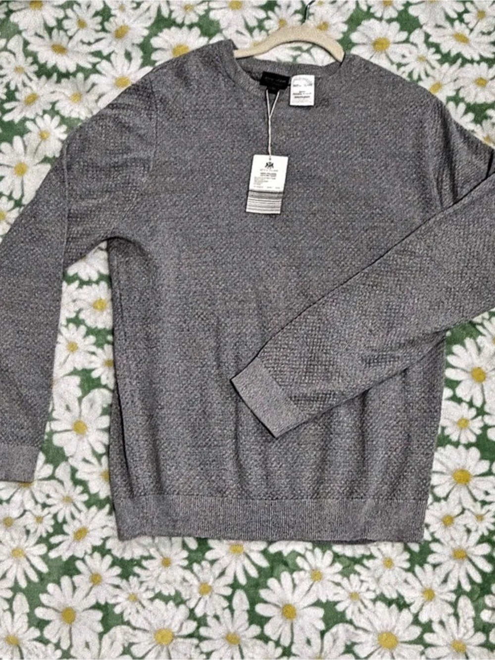Royal Class Gray Cotton Acrylic Crewneck Size Large NWT